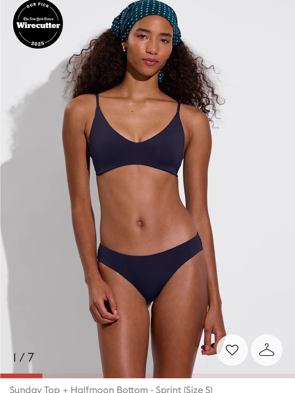 Left on Friday Sunday top - size small in spring (navy)